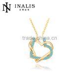 Dazzling fashion gold plated jewelry creations of necklace LKN18KRGPN493