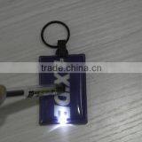 Logo Custom Cheap Soft PVC LED Keychain Squeeze Led Keychain