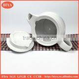 Porcelain Tea Pot Customized Plain White Ceramic Porcelain Tea Pot & Kettle and Saucer High Temperature Porcelain thumbnail-3