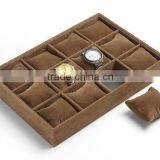 12 Grid Slots Brown Color Jewelry Organizer Watches Display Storage Box Case Gift Boxes Bracelet Display Shelf thumbnail-4