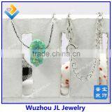 New Arrival Wholesale 925 Sterling Silver Bamboo Chain Hamsa Opal Necklace thumbnail-1