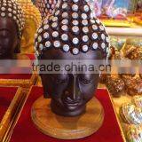 Thai Buddha Statue Handmade Shell With Crystal on Head thumbnail-1
