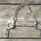 Tough 1 5.5" Straight Mouth Elbow Driving Bit W/chain, Hooks, Stainless Steel/ Veterinary Instruments and Equipment