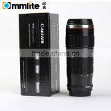 Small Black 2 Generation Stainless Steel Camera Lens Mug Cup for Canon 70-200MM thumbnail-1