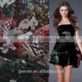 Flower Printed Chiffon Fabric Cheap Chiffon Fabric Fabric for Printing Printed Fabric Digital Print Polyester Fabric