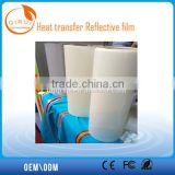 clear reflective film for heat pressing on clothes/bags