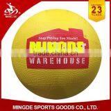 OEM logo printed rubber netball ball