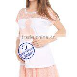 Custom 100% Cotton Short Sleeve Outdoor Maternity t Shirt thumbnail-4
