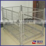 Stackable Folding Wire Containers Wire Mesh Basket Wire Mesh Cage Mesh Pallet Container
