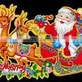 Christmas Paper Wall Sticker,Christmas Santa&reideer Paper Stciker thumbnail-3