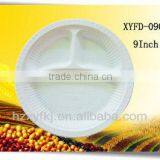 Biodegradable Disposable Tableware Eco-friendly 9 Inch 3 Compartments thumbnail-1