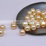 Saltwater 5--7mm Deep Golden Broome South Sea Loose Pearls thumbnail-2
