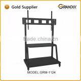 Vertical Rotation Movable TV Cart tv Mounting Bracket thumbnail-1