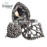 Brand Treasure Clover Shape Brooch Yiwu Hot New Products Fashion Diamond Rhinestone Clover Shape Brooch thumbnail-1