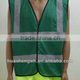 high quality reflective green safety vest 3m