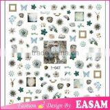 New Design Summer Nail Art Sitkcer Fish Shell Design 3D Nail Sticker Design 1-047