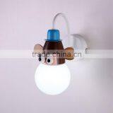 Hot Selling Acrylic Lampshade Wall Lamps Iron Frame Animals Design Children Wall Lights for Bedroom thumbnail-3