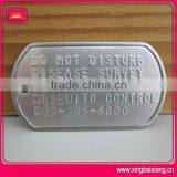 Custom Aluminum Logo Recessed Dog Tags With Stamping Technology thumbnail-1