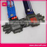 Direct Sale Laser Engraving Metal Customize Military Medal With Ribbon