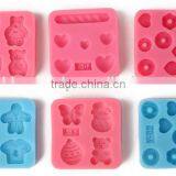 MFG Various Shape Silicone Chocolate Molds Clay Modeling Tools