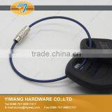 High Quality Deep Blue Stainless Steel Wire Keychain thumbnail-5