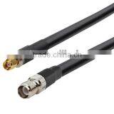 RF Pigtail RP-SMA Male to RP-TNC Female Cable LMR400 Crimp Connector thumbnail-1