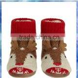 2014 fashion knitted deer women Slipper Boots