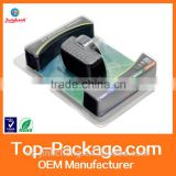 clear plastic clamshell packaging for power adapter