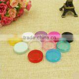 2.5g White Plastic jar container with plastic lid cap