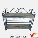 Vintage French Country Style Metal Shoe Rack