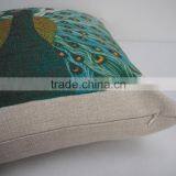 Square Peacock Design Sublimation Printed Pillow Case/cushion Cover Wholesale thumbnail-5