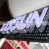 Thermoformed Acrylic LED Channel Letter Sign-Surface Illuminated Stainless Steel Side With Bottom Holes, Water Proof LED