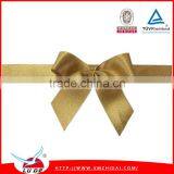 Gift Box Ribbon Bow for Valentine, Printed Ribbon Bow With Wire Twist Tie, Cheap Pre Tied Stretch Bow