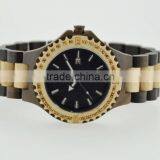 Handcraft Ebony Wooden Quartz Watch With Customized Logo thumbnail-4