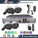 1.3mp 960p H.264 4ch POE ip Camera NVR Kit CCTV Security System