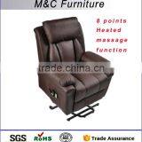 Luxury Full pu 8 Points Heated Massage Single Seat Sofa thumbnail-1