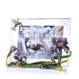 RORO Happy iris crystal glass enamel photo frame picture frame