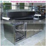 Marble Top Pizza Preparation Counter Chiller and Salad Bar Fridge thumbnail-3
