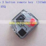 New Le/To 3 Button Remote Key (315mhz)FCC:HYQ