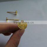 Gold Color Metal Nail Pin,custom Metal Nail With Logo Embossed,metal Lapel Pin thumbnail-2