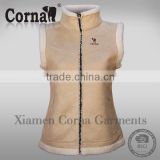 OEM popular eco-friendly wholesale fleece vest sleeveless polar fleece vest