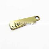 Brush Brass Customized Zipper Puller With Logo thumbnail-3