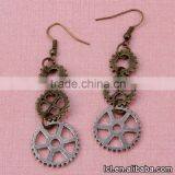 Cheap Fashion Imitation Jewelry New Popular Steampunk DIY 3pcs Gear Earrings Made in China Yiwu thumbnail-6
