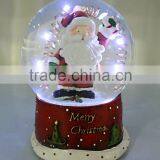 2016 New ChristmasSanta Snowman Water Snow Globe With Music Box and LED Light thumbnail-1