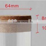 Clear PET Plastic Tube for Perfume Bottle With Wooden Lid thumbnail-3