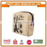 Women Canvas Retro Small Mini Square Eiffel Wallet Coin Purses Clutch Money Pouch Bags Gift thumbnail-4