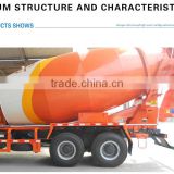 DALI CIMC Good/high quality Self matching chassis A cement mixer Tank of concrete mixing truck
