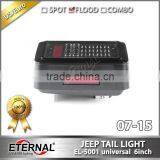 Jeep JK 07-16 Led Tail Light Reverse Day Time Running Brake Signal Light Clear Red Amber Rear Light thumbnail-5