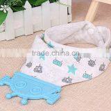 Brand Teether Baby Bib With 2 Snaps thumbnail-1