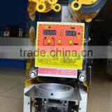 plastic cup sealing machine for milk tea/ juice/bubble tea cup